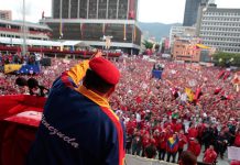 Pueblo venezolano celebra aniversario 20 de Revolución bolivariana america latina