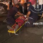 Hombre en estado de ebriedad termina catapultado por una camioneta nicaragua