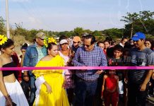 Tipitapeños estrenan adoquinado en camino a San Juan la Plywood nicaragua