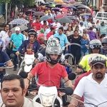 Población en Nueva Guinea participa de caminata nicaragua