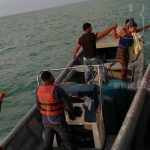 Fuerza Naval rescata a 7 tripulantes de una panga en el Caribe Norte nicaragua