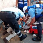 Motociclista colisiona contra una valla en el sector de la Fuerza Aérea nicaragua