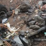 Fuertes lluvias soterran vehículo en San Miguel, El Salvador el salvador