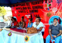 San Rafael del Sur conmemora al General de Hombres y Mujeres Libres nicaragua