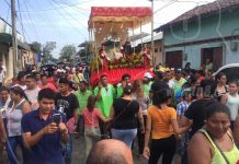 Cientos de fieles católicos le bailan a San Pascual nicaragua