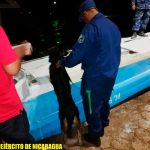 Fuerza Naval de Bilwi descubre compartimentos con droga en una lancha nicaragua