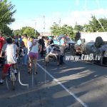Tarde recreativa de una familia se frustra tras volcarse el taxi nicaragua
