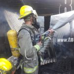 Incendio en la zona 8 de Ciudad Sandino deja un cuarto reducido a cenizas nicaragua
