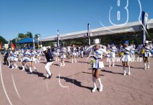 Estudiantes del distrito III y VII de Managua realizan desfile patrio nicaragua