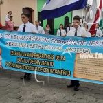 Centros Escolares de Jinotega saludan las Fiestas Patrias 2019 nicaragua