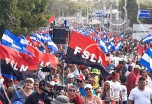 Miles de nicaragüenses caminan por la no violencia hacia las mujeres