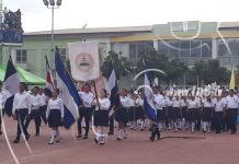 Estudiantes de Managua participaron en el primer desfile escolar nicaragua