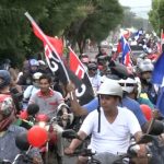 GRANADA: Militancia sandinista participó de la caravana «por la paz y el amor» granada
