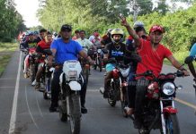Brigada de motorizados exigen justicia por víctimas del terrorismo en Nandaime Brigada de motorizados