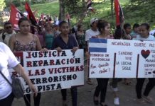 Pobladores de Boaco exigen justicia para las víctimas del terrorismo comunidad San Buenaventura