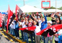 Población se manifiesta a favor de la paz en Managua nicaragua