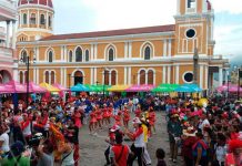 Chinandega se toma las calles y plaza de Granada intercambio cultural en granada