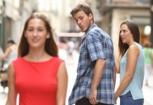Suecia define de «Sexista» al popular meme del novio distraído suecia