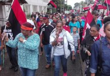 Blufileños marchan en el Día Internacional de la Paz
