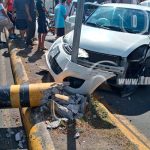 «Sentí el golpe y me hizo girar»: relato de múltiple accidente en Managua nicaragua