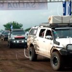 Rally Patrio 2020 sale de la hacienda San Jacinto, Tipitapa nicaragua