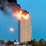 Incendio arrasa con varios pisos de un edificio en Madrid espana