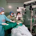 Pacientes con bultos en los párpados son operados en el Centro de Oftalmología nicaragua