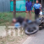 Motociclista causa accidente y se da la fuga en Jalapa nicaragua
