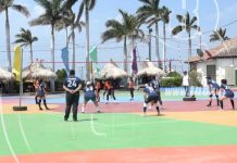 Torneo relámpago de voleibol en el puerto Salvador Allende nicaragua