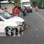 Boaco: Camión y taxi involucrado en accidente de tránsito nicaragua