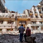 Cinco heridos al derrumbarse un edificio histórico en El Cairo egipto