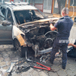 Investigan carro abandonado que agarró fuego en Managua nicaragua