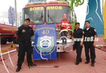 Bomberos realizan demostración de primeros auxilios y exhibición de medios nicaragua
