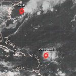 Tormentas Josephine y Kyle avanzan por el Atlántico sin amenaza oceano atraltico
