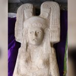 México: Encuentran antigua escultura femenina mexico