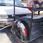 Choque entre vehículo y caponera deja una mujer lesionada accidente de transito