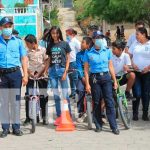 Estudiantes de Ocotal participan en un rally ciclístico nicaragua