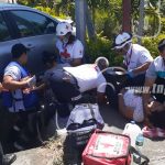 Irrespeto a señal de Alto deja dos lesionadas en Carretera a Masaya nicaragua