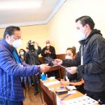 Luis Arce, presidente boliviano vota en elecciones subnacionales bolivia