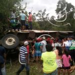 Boaco: Volcón de bus deja más de 12 personas gravemente lesionadas nicaragua