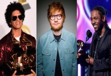 Kendrick Lamar, Ed Sheeran y Bruno Mars, favoritos en los premios Billboard estados unidos