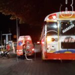 Conductor de bus atropellado al bajar de la unidad y cruzar la calle managua