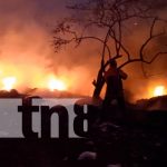 Masaya: Controlan incendio de maleza que amenazaba con salirse de control nicaragua