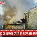 Incendio arrasa con vivienda en un barrio de Managua nicaragua