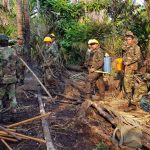 Los héroes que combaten las llamas por amor a su tierra ejercito
