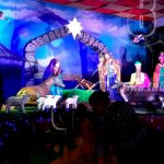 Nacimientos adornan la avenida Bolívar a Chávez en Managua nicaragua