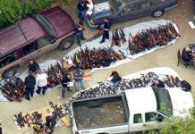 Decomisan más de 1.000 armas en una vivienda lujosa de Los Ángeles eeuu