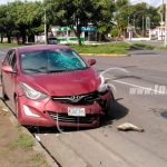 Managua: Joven motorizado termina con severas lesiones en accidente nicaragua