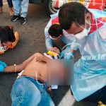 Imprudencia de menor provoca accidente frente a la Asamblea Nacional nicaragua