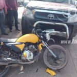 Accidente dejó a motociclista lesionado en Río Blanco nicaragua